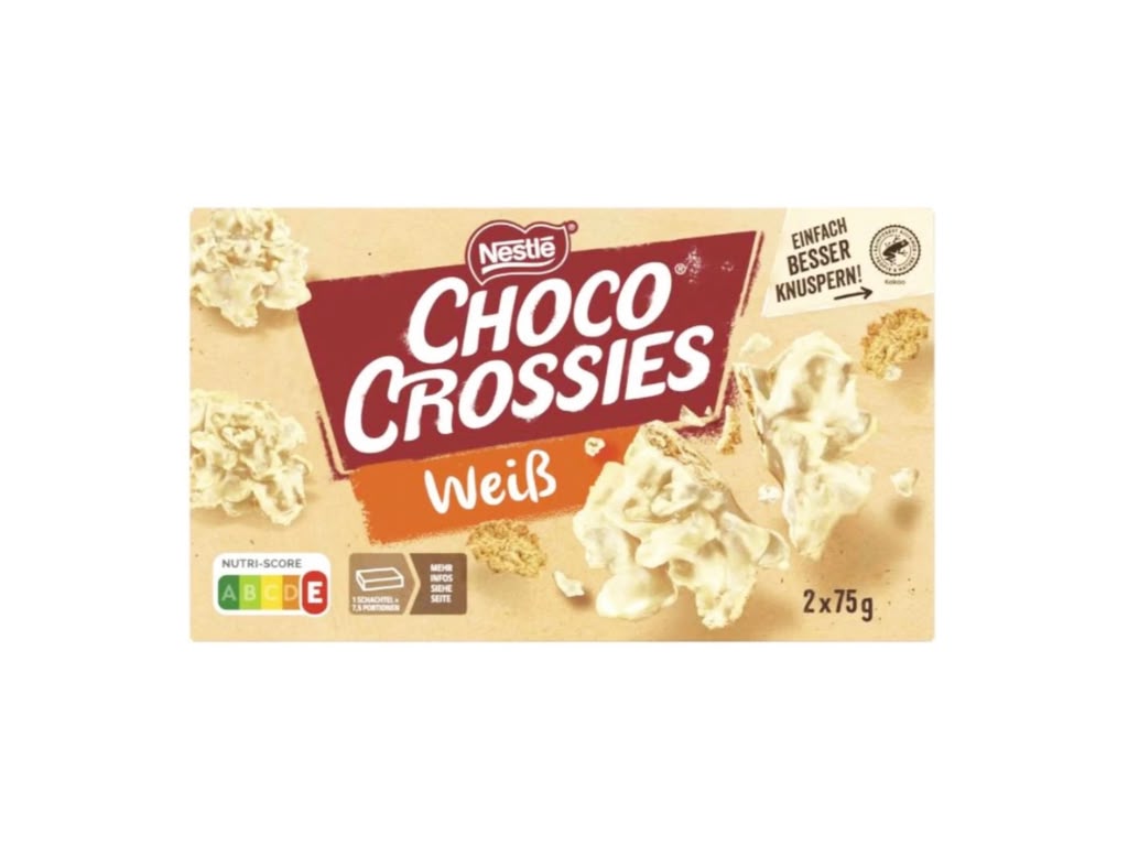 Nestlé Choco Crossies White 2 x 75 g – 150 g
