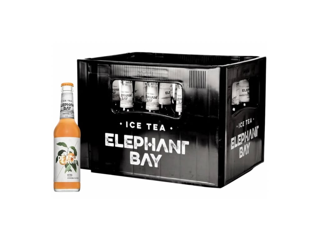 Elephant Bay Ice Tea Peach – 20 × 0,33 l Glas-Mehrweg