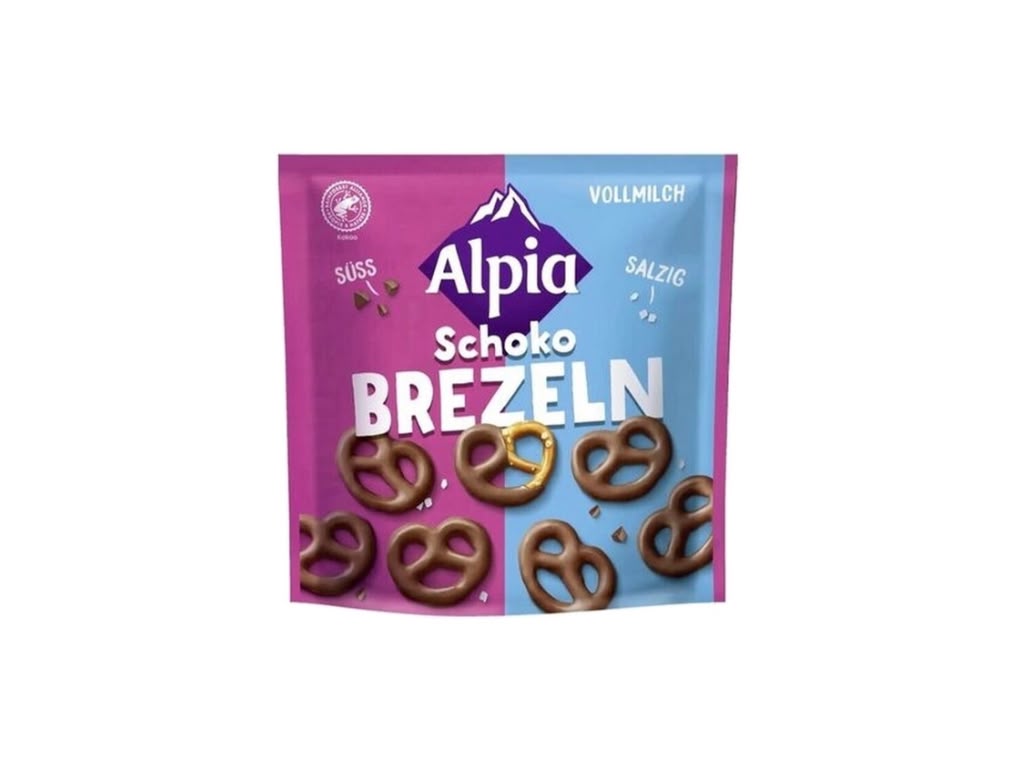 Alpia Schoko Brezeln Vollmilch Salzig 140 g