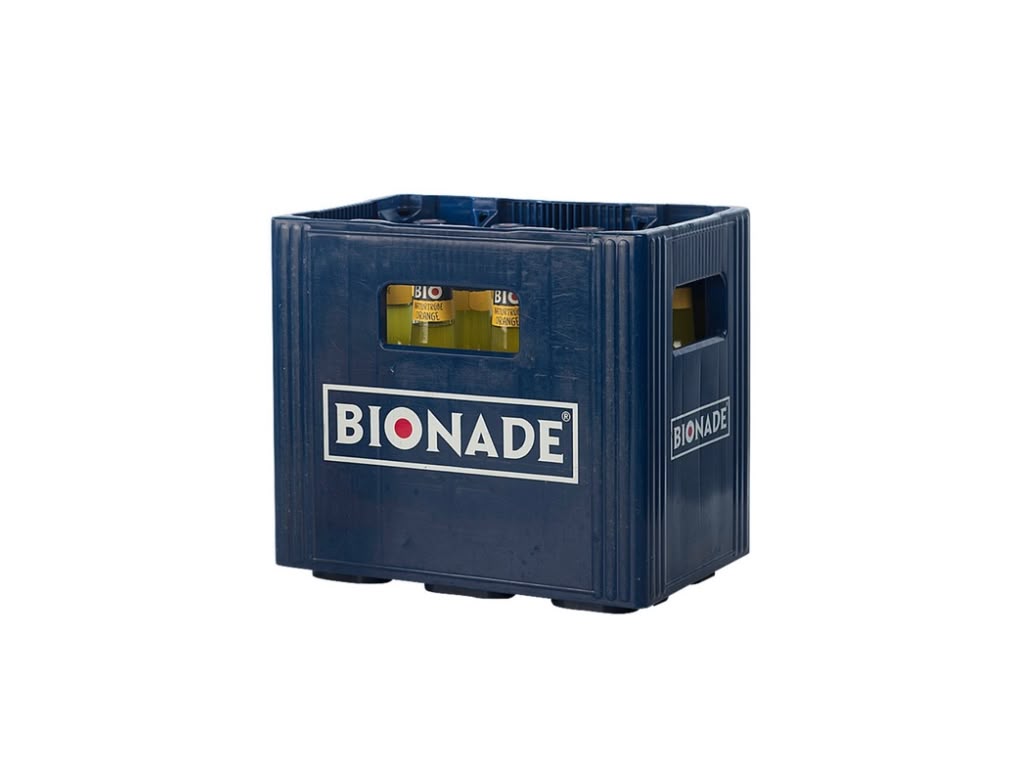 BIONADE Naturtrübe Orange – 12 × 0,33 l Glas-Mehrweg
