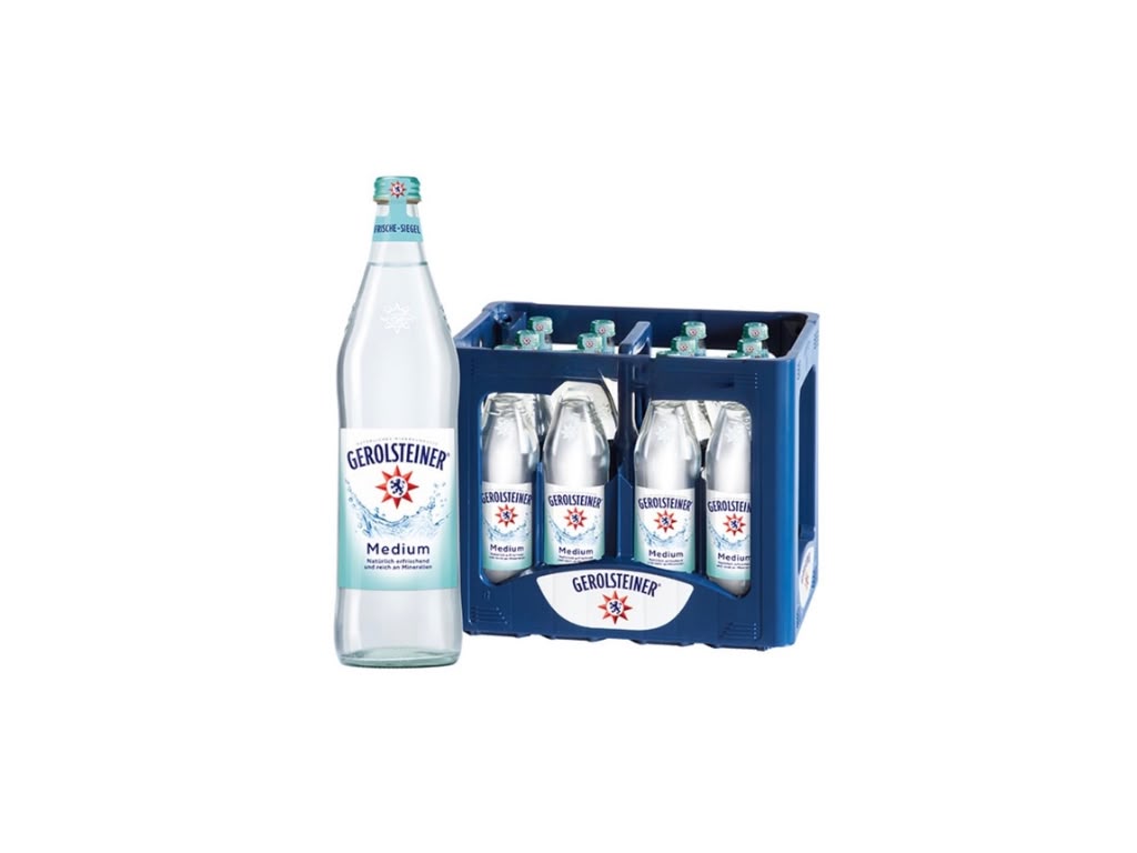 Gerolsteiner Medium – 12 × 0,75 l Glas-Mehrweg