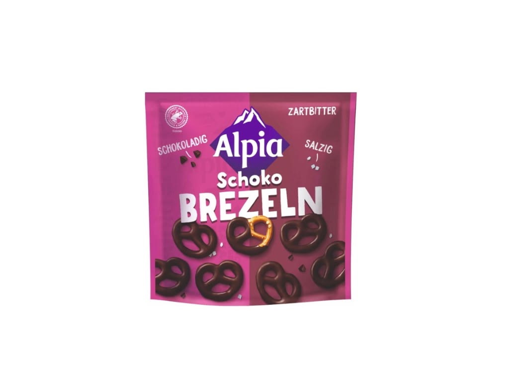 Alpia Schoko Brezeln Zartbitter Salzig 140 g