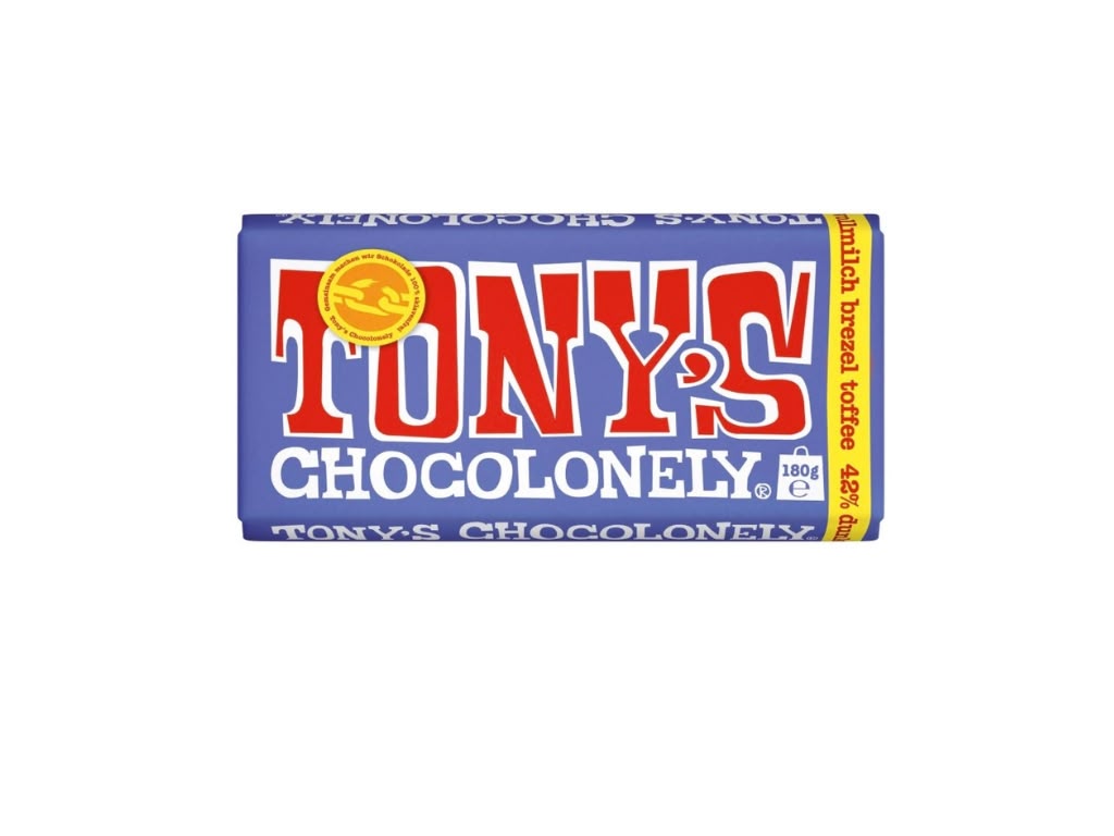 Tony's Chocolonely Dunkle Vollmilch Brezel Toffee 180 g