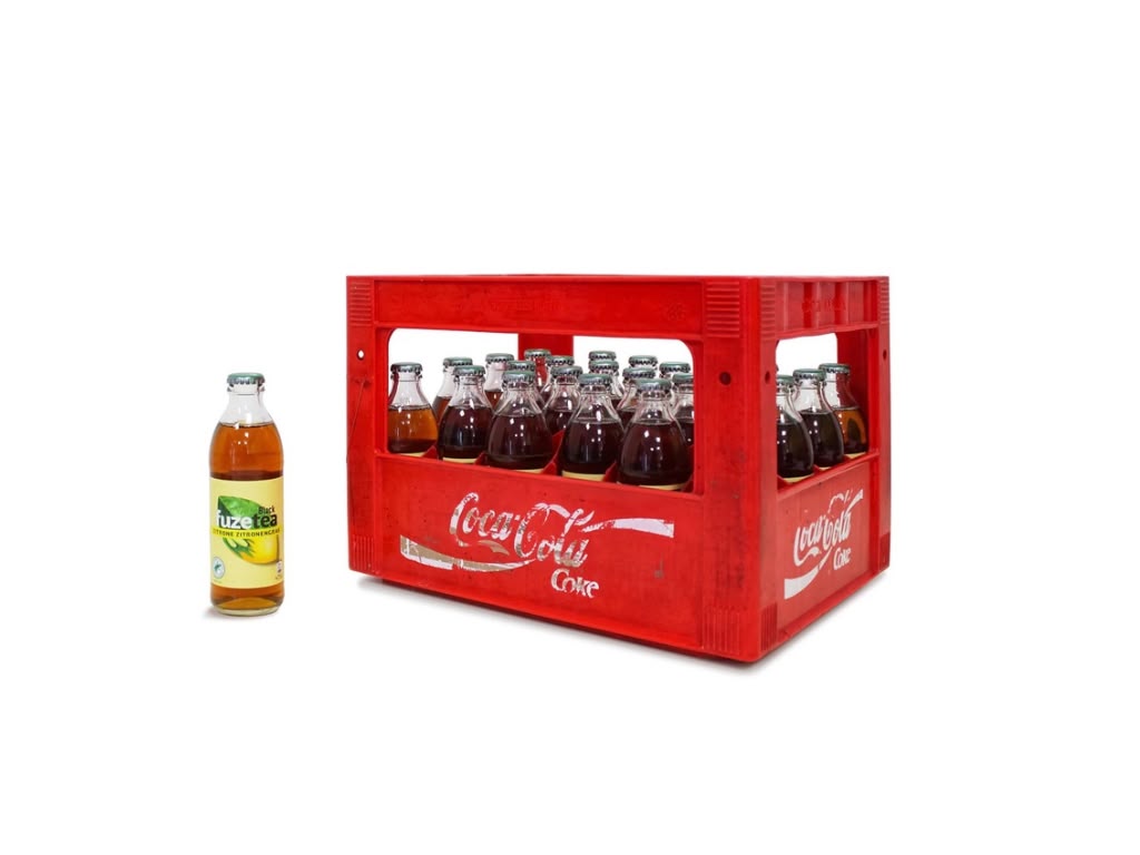 FUZETEA Schwarzer Tee Zitrone – 24 × 0,25 l Glas-Mehrweg