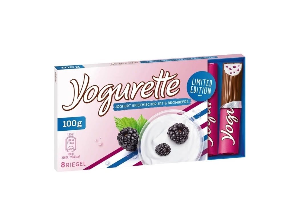 Yogurette Joghurt griechischer Art & Brombeere Limited Edition 100 g