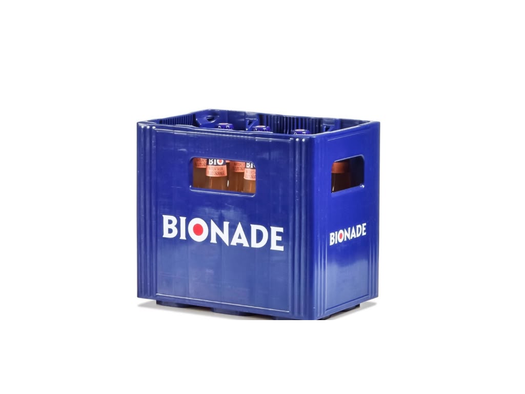 BIONADE Naturtrübe Blutorange – 12 × 0,33 l Glas-Mehrweg